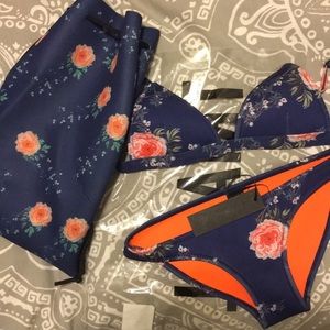 NWT Floral Sexy Bikini/Swimsuit Size Small